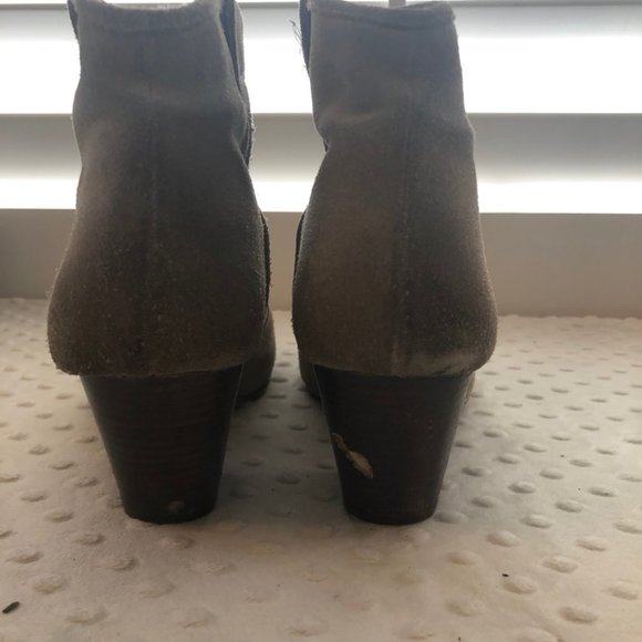 Ash Jalouse Taupe Suede Ankle Booties - Picture 5 of 7
